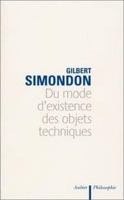 Tapa de Du mode d'existence des objets techniques
