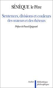 Tapa de Sentences, divisions et couleurs des orateurs et des rhéteurs