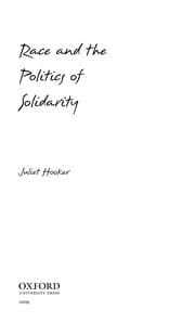 Tapa de Race and the politics of solidarity