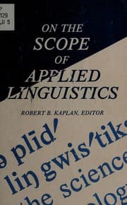 Tapa de On the scope of applied linguistics