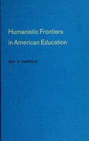 Tapa de Humanistic frontiers in American education