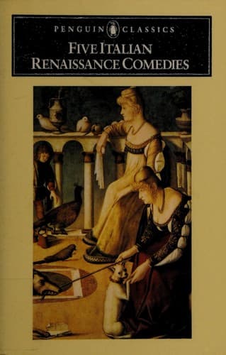 Tapa de Five Italian Renaissance comedies