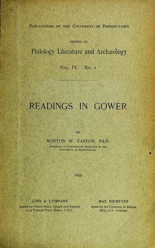 Tapa de Readings in Gower