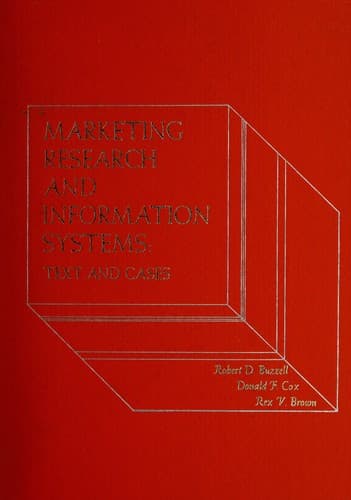 Tapa de Marketing research and information systems