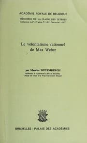 Tapa de Le volontarisme rationnel de Max Weber