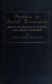 Tapa de Preface to social economics