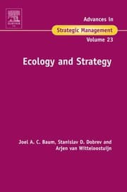 Tapa de Advances in strategic management