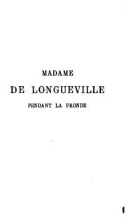 Tapa de Madame de Longueville pendant la Fronde