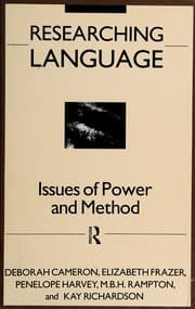 Tapa de Researching language