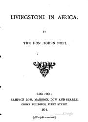 Tapa de Livingstone in Africa