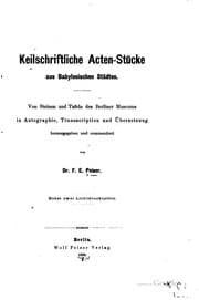 Tapa de Keilschriftliche Acten-stücke aus babylonischen Städten: Von Steinen und ..