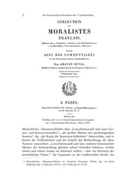 Tapa de Beiträge zur französischen Moralistik