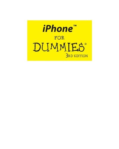 Tapa de iPhone for dummies