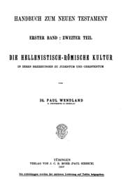 Tapa de Die hellenistisch-römische Kultur in ihren Beziehungen zu Judentum und ..