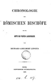 Tapa de Chronologie der römischen Bischöfe bis zur Mitte des vierten Jahrhunderts