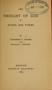 Tapa de Thought of God in hymns and poems