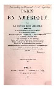 Tapa de Paris en Amérique