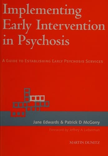 Tapa de Implementing early intervention in psychosis