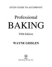 Tapa de Study guide to accompany professional baking