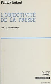 Tapa de L' objectivité de la presse
