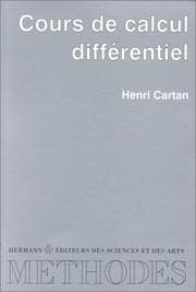 Tapa de Cours de calcul différentiel