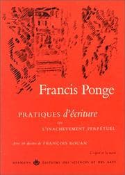 Tapa de Pratiques d'écriture, ou, L'inachèvement perpétuel