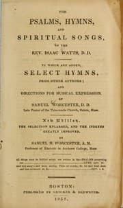 Tapa de The Psalms, hymns, and spiritual songs, of the Rev. Isaac Watts
