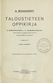 Tapa de Taloustieteen oppikirja