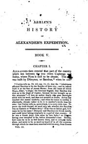 Tapa de Arrian's History of Alexander's expedition