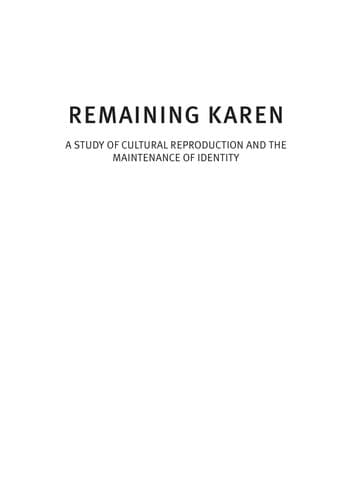 Tapa de Remaining Karen