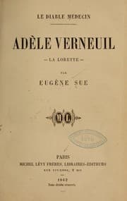 Tapa de Le diable médicin--Adèle Verneuil--La lorette--