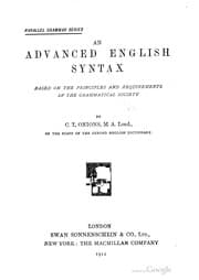 Tapa de An advanced English syntax