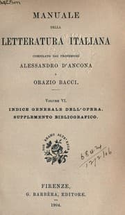 Tapa de Manuale della letteratura italiana