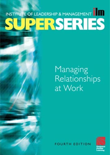 Tapa de Managing Relationships at Work Super Series