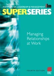Tapa de Managing Relationships at Work Super Series