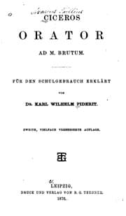 Tapa de Orator ad M. Brutum