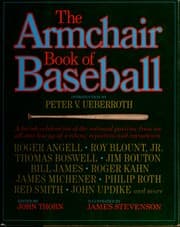 Tapa de The armchair book of baseball