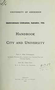 Tapa de University of Aberdeen, quatercentenary celebrations