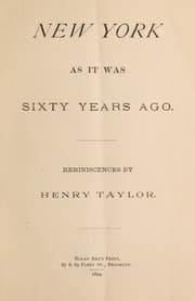 Tapa de New York as it was sixty years ago