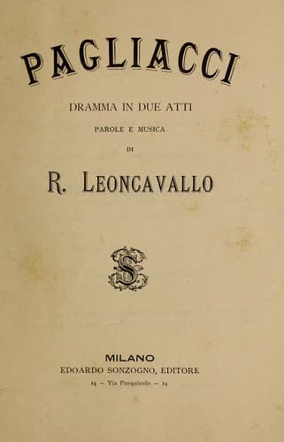 Tapa de Pagliacci