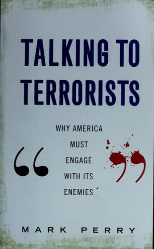 Tapa de Talking to terrorists