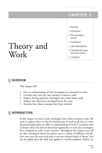 Tapa de Work and society