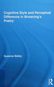 Tapa de Cognitive style and perceptual difference in Browning's poetry