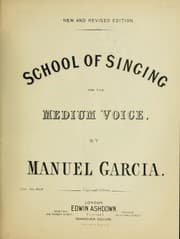 Tapa de School of singing