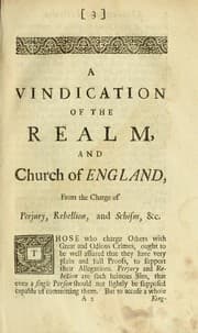 Tapa de A vindication of the realm and Church of England from the charge of perjury ...