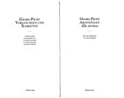 Tapa de Aristoteles' "De anima"