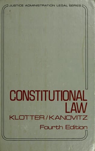 Tapa de Constitutional law