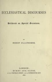 Tapa de Ecclesiastical discourses