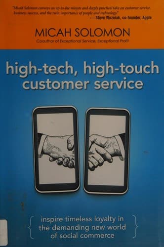 Tapa de High-tech, high-touch customer service