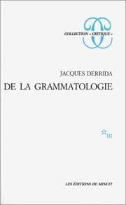 Tapa de De la grammatologie